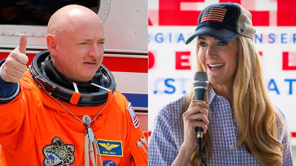 Mark Kelly and Kelly Loeffler