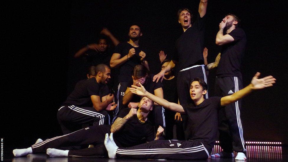 Ostersunds players perform