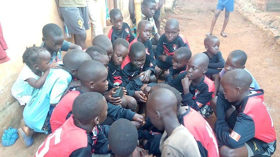 Children at an orphanage in Bugembe