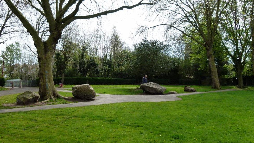 Boulders in Cotteridge Park