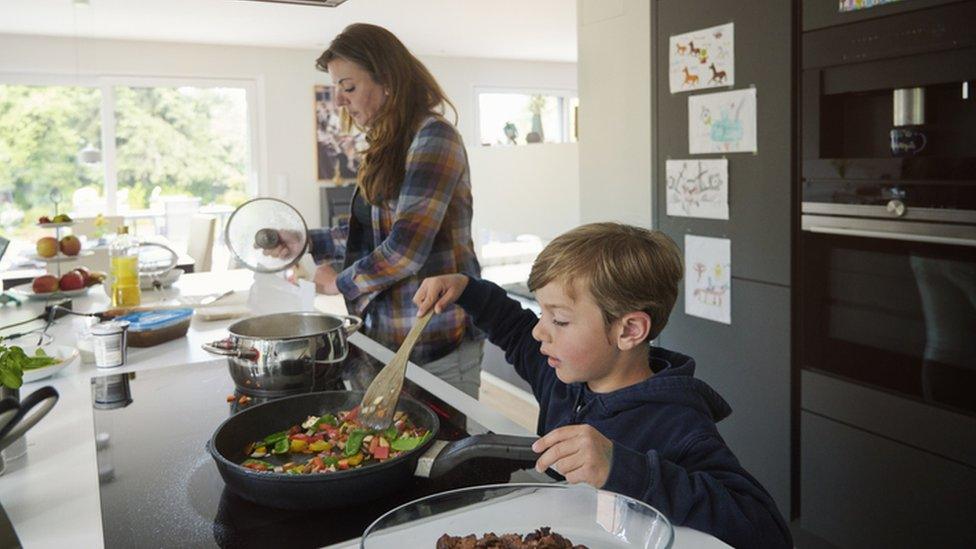 boy cooking