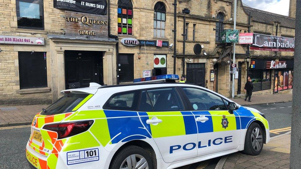 Police outside address in Morley Street