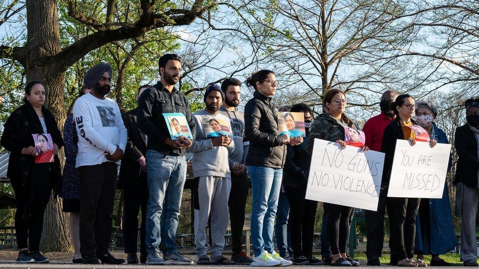 A vigil held in Indianapolis