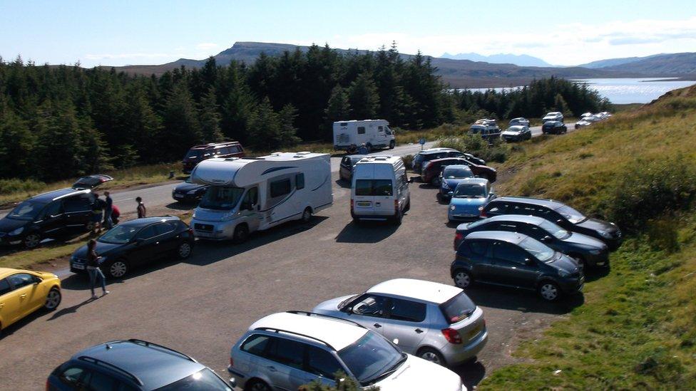 Parking near The Storr