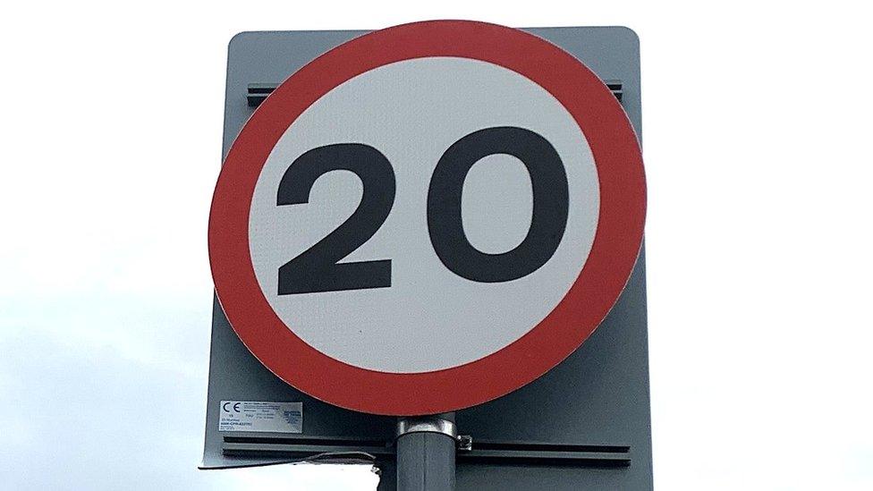 Speed limit sign