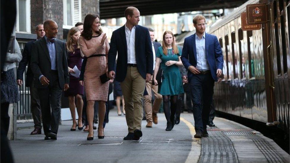 The Duke and Duchess of Cambridge and Prince Harry were at the event