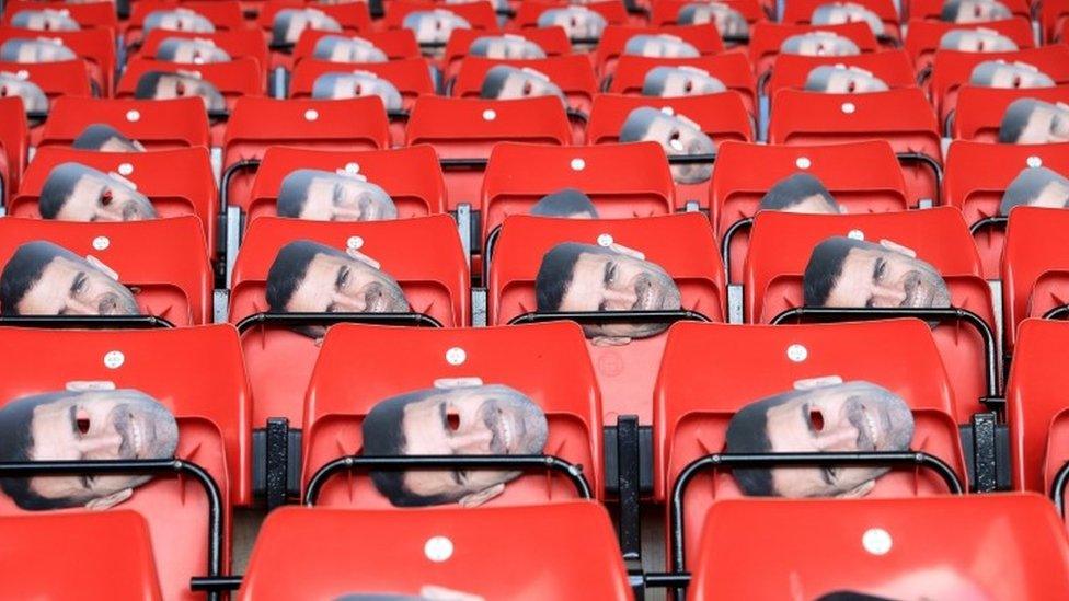 Benali masks at stadium