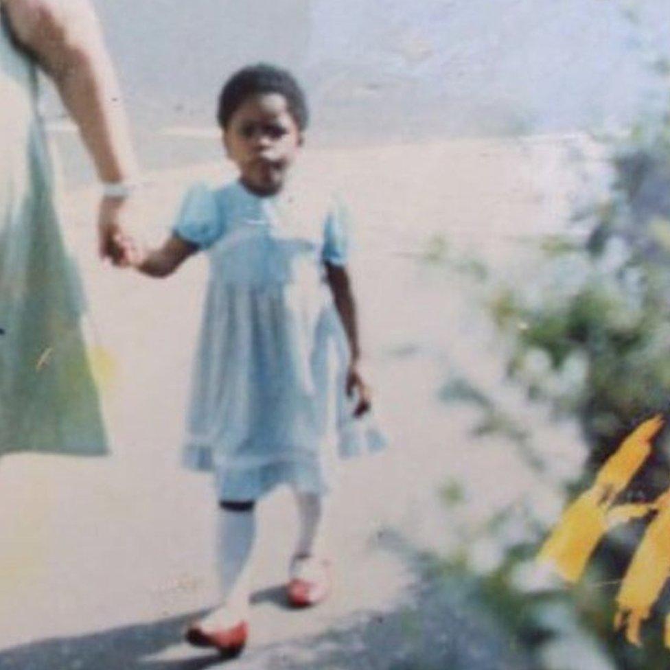 Gina Atinuke Knight as a young girl