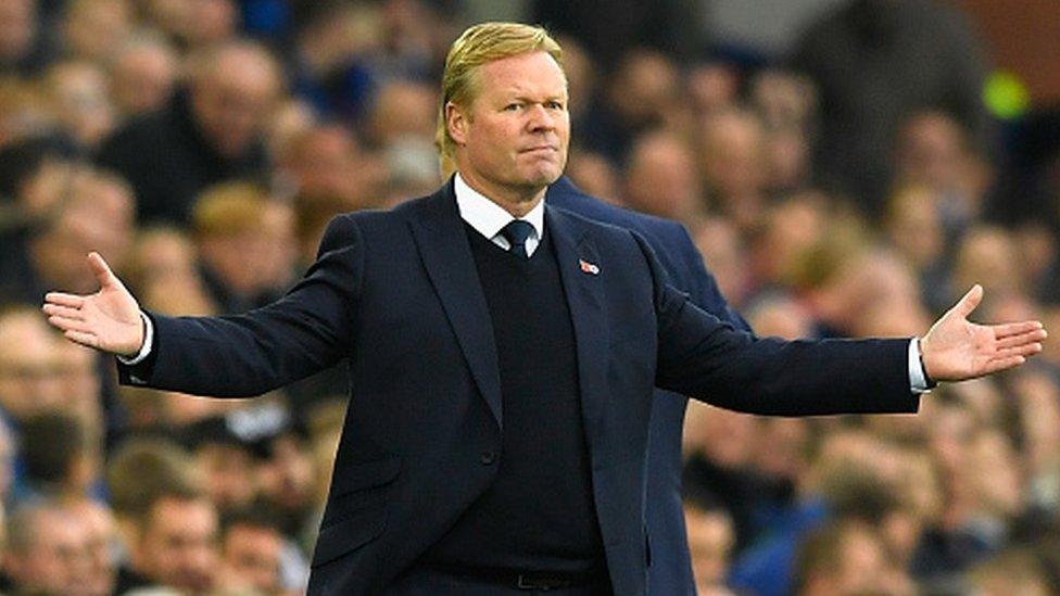 Everton manager Ronald Koeman