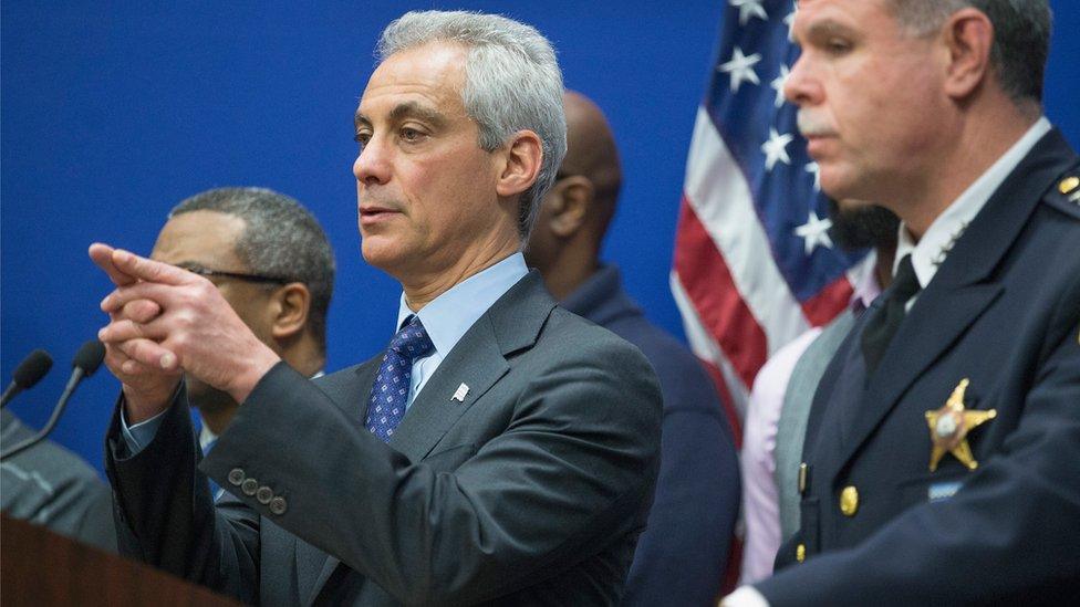 Chicago mayor Rahm Emanuel answers questions about the McDonald case