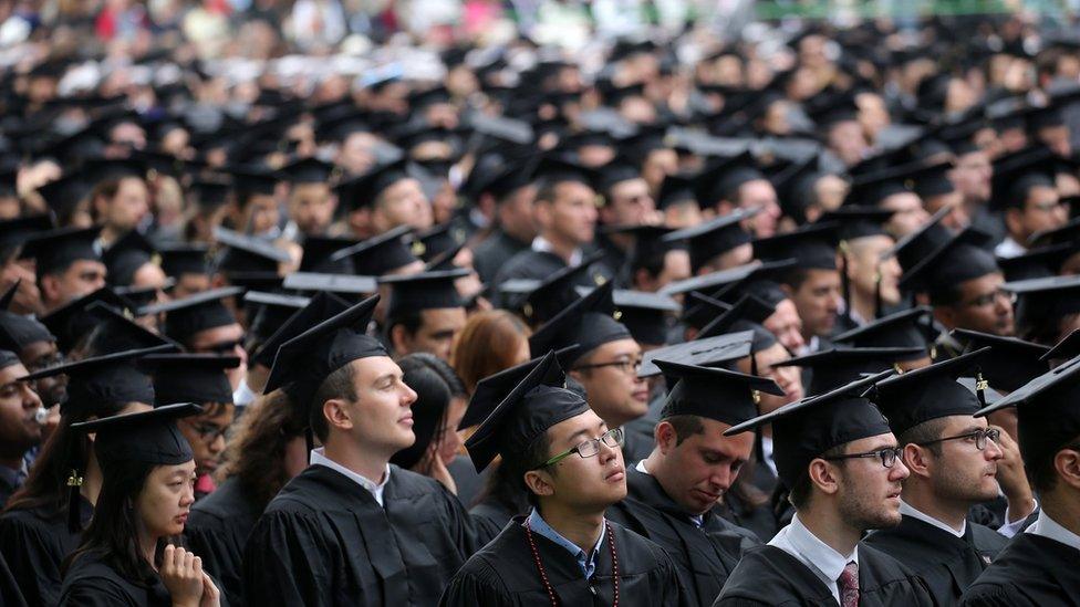 Graduates in the audience at the Massachusetts Institute of Technology's commencement in Cambridge, Mass. on June 3, 2016