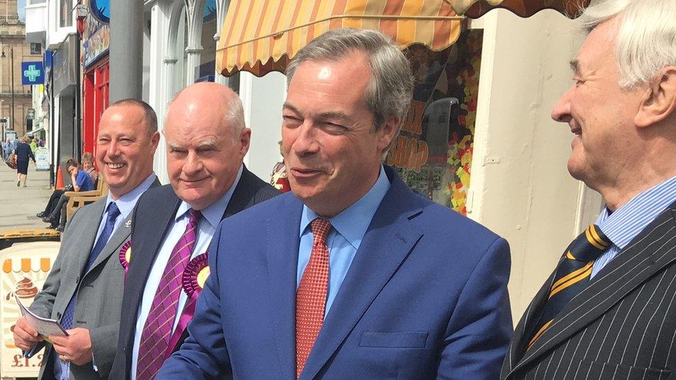 Nigel Farage in Welshpool