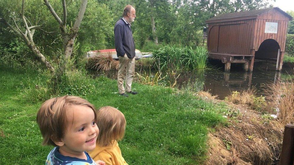 Dr Ian Banks who cannot go within two metres of his grandson Lorcán Maguire because of a potentially life-threatening infection