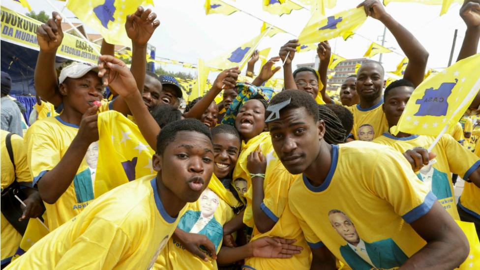 Supporters of Angola's Casa-CE party