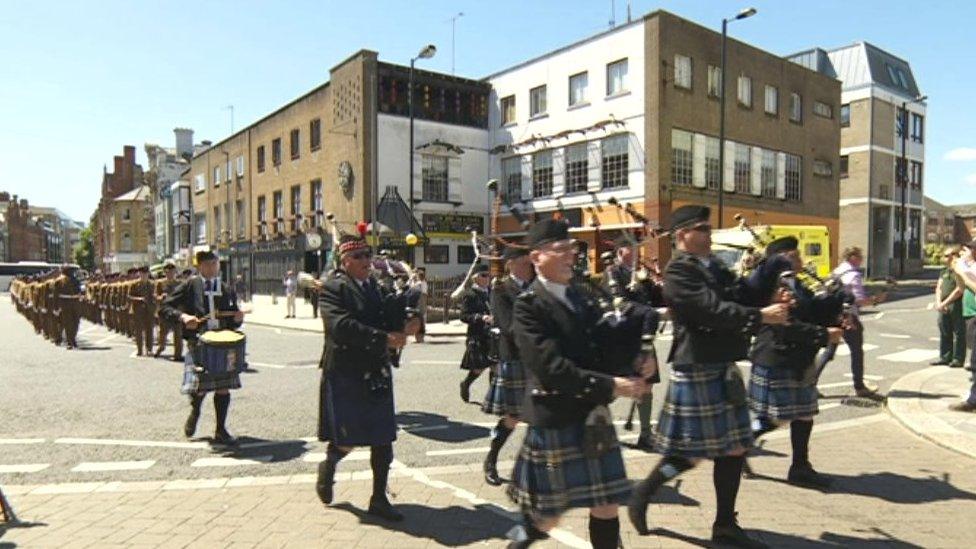 Falklands parade