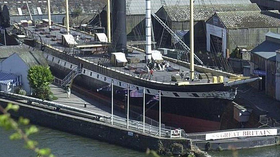 SS Great Britain sits in dry dock at Bristols Great Western Dockyard