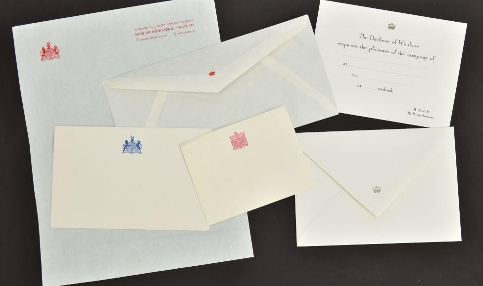 The Duchess' stationery