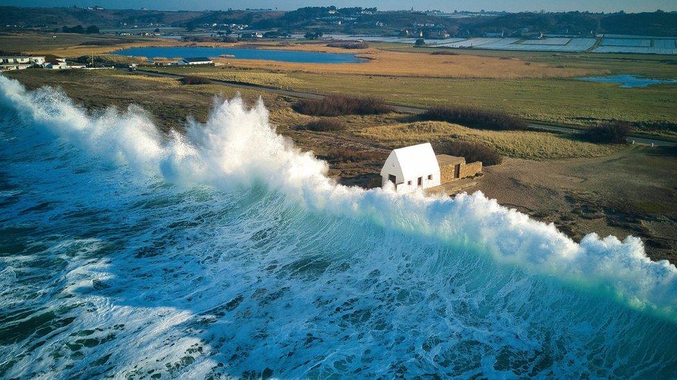 White house St Ouen aerial shot Jersey