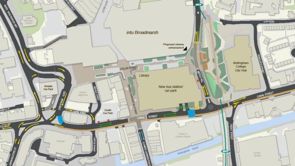 Broadmarsh road layout