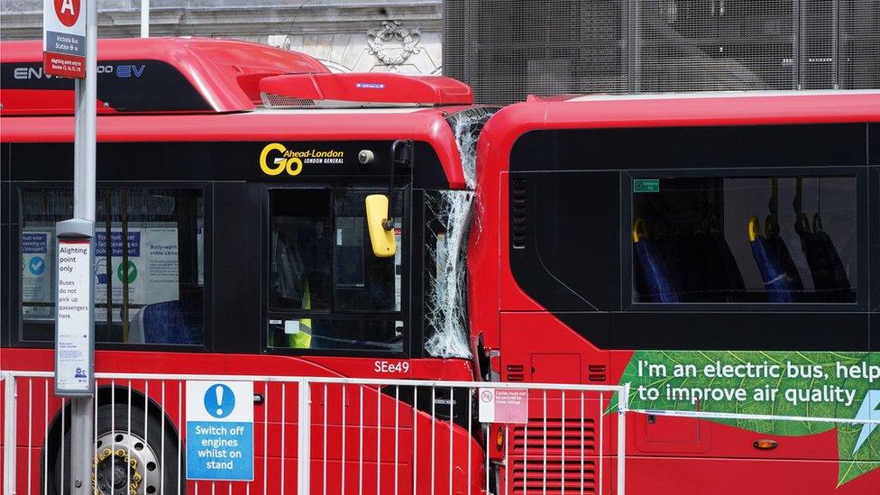 Bus crashed into another