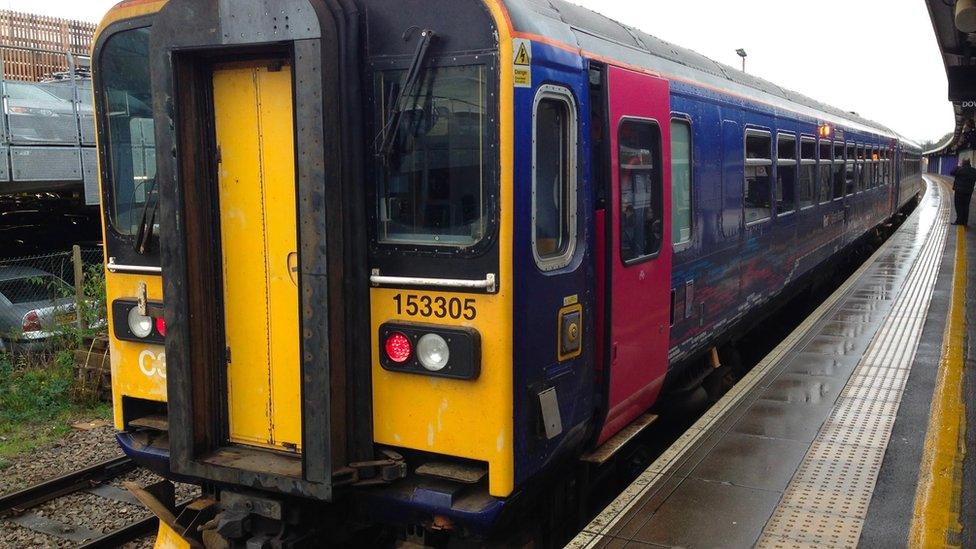 Train at Bristol Parkway station