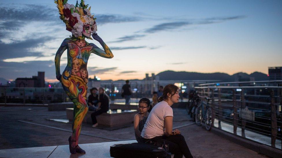 Daegu Bodypainting Festival in South Korea