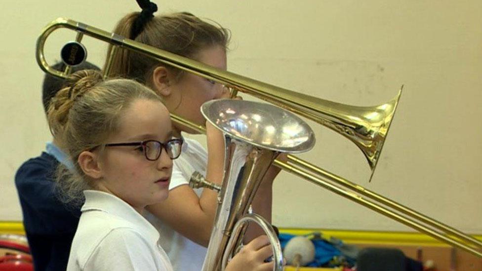 School musicians in Cardiff