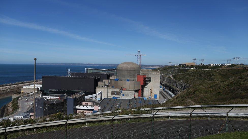 EDF's existing nuclear reactor at Flamanville in northwestern France