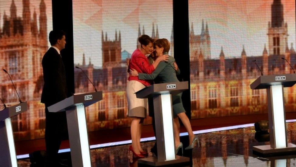 Ed Miliband, Leanne Wood, Nicola Sturgeon