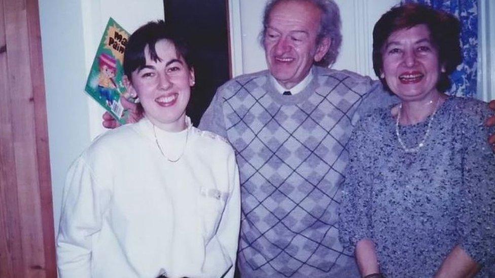 Mr Beljkasic with his daughter, Dragana, and wife, Gordana