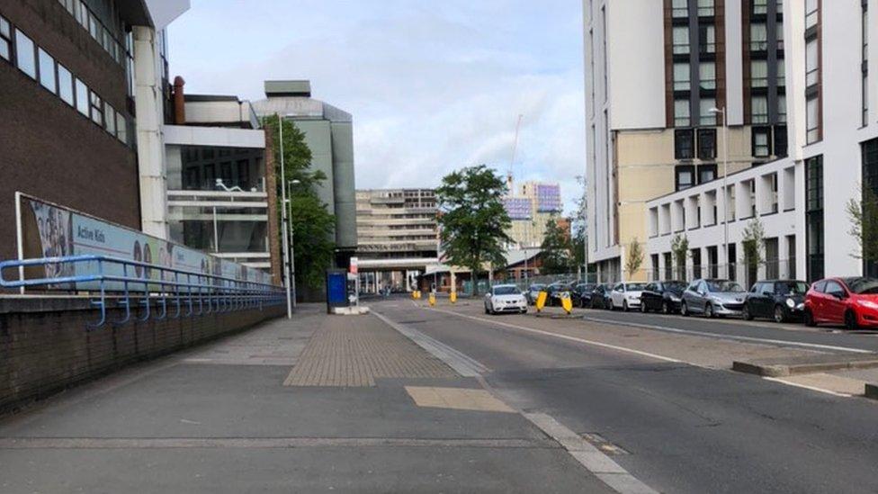 Empty streets in Coventry