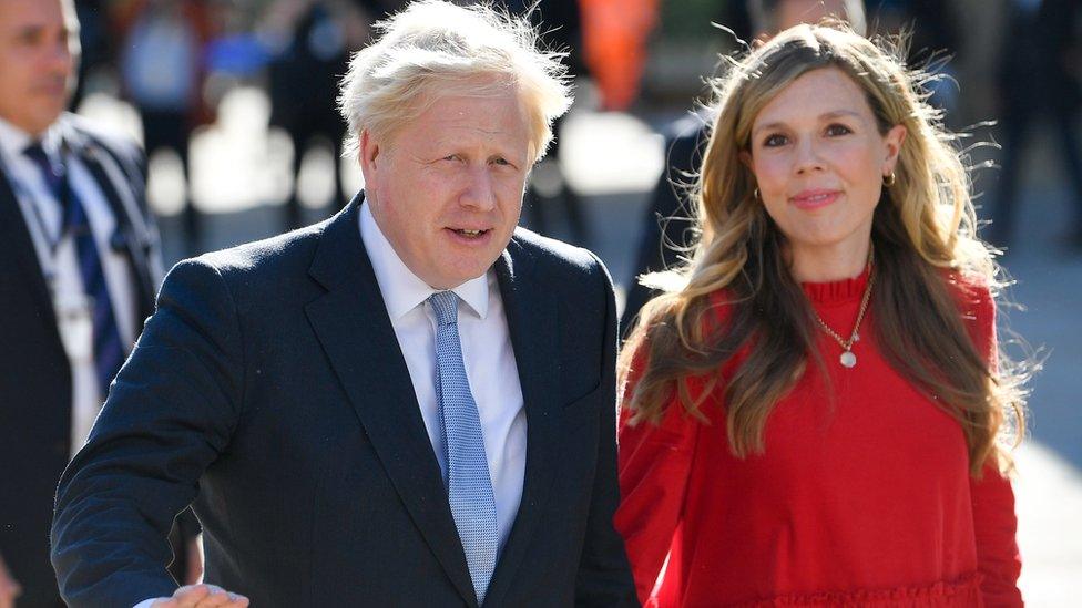 Boris and Carrie Johnson