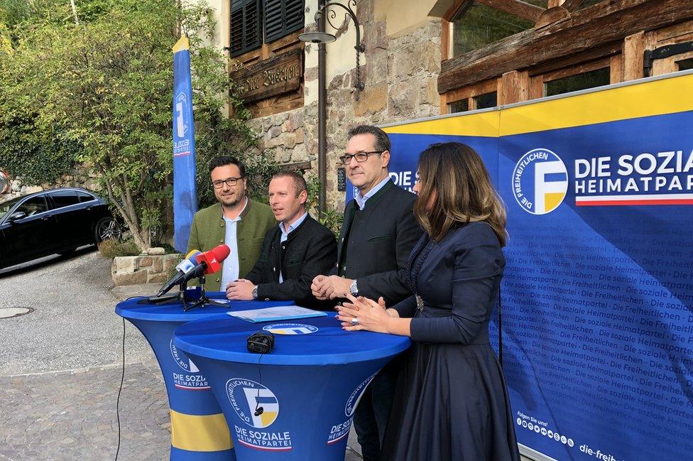 Austria's Strache in Bolzano