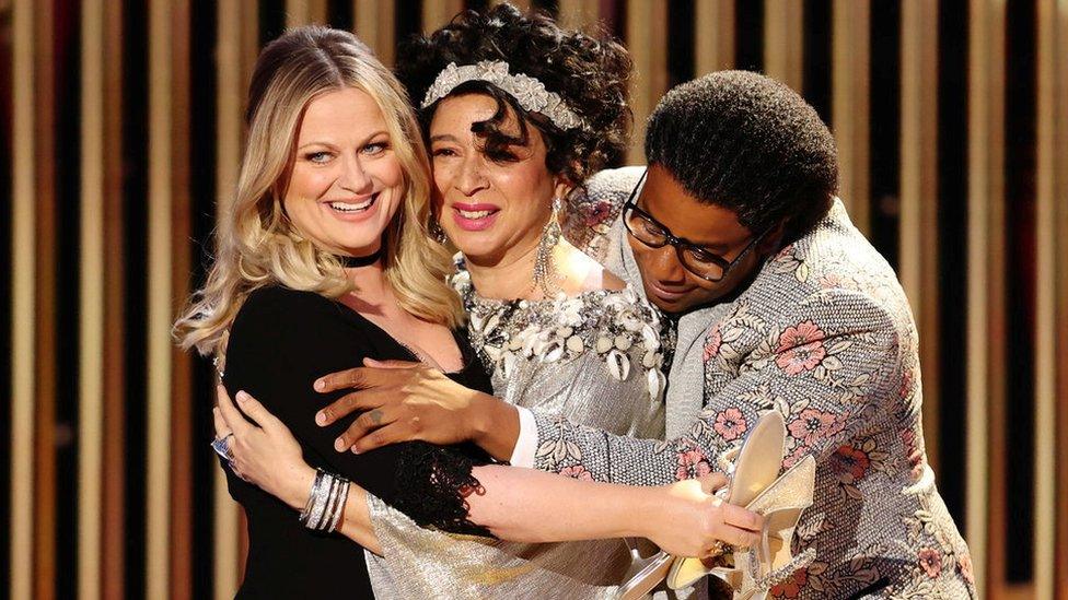 Amy Poehler, Maya Rudolph and Kenan Thompson