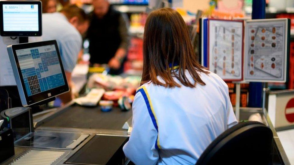 File pic of German cashier