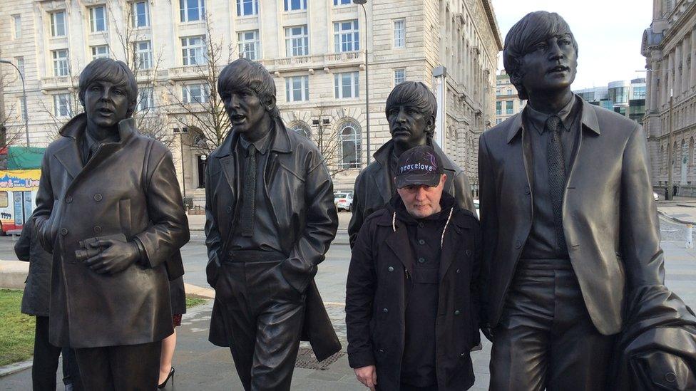 Andy Edwards, the sculptor of the new Beatles statue