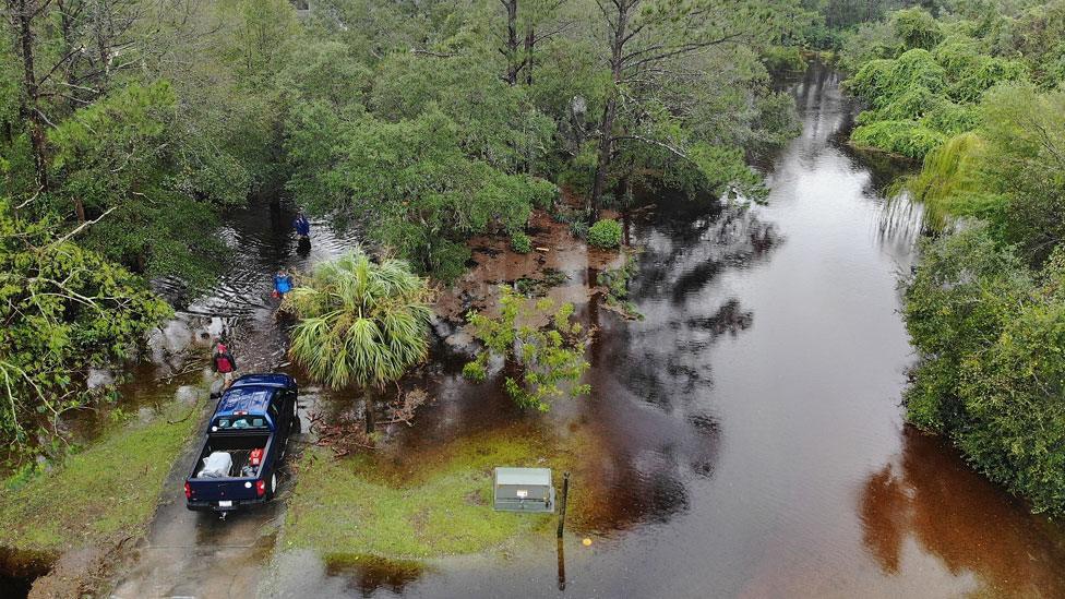 Flooding in Southport, N Carolina