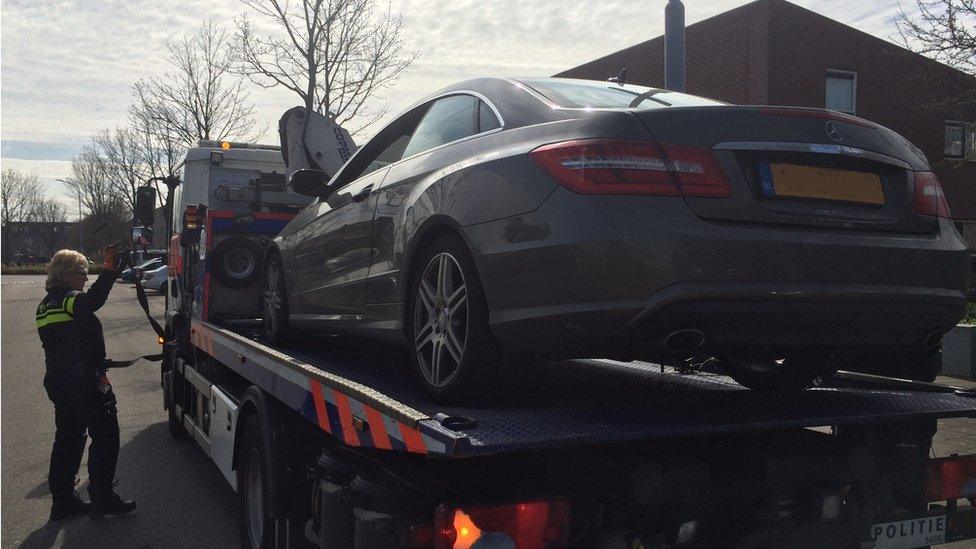 Seized car (pic courtesy FIOD)