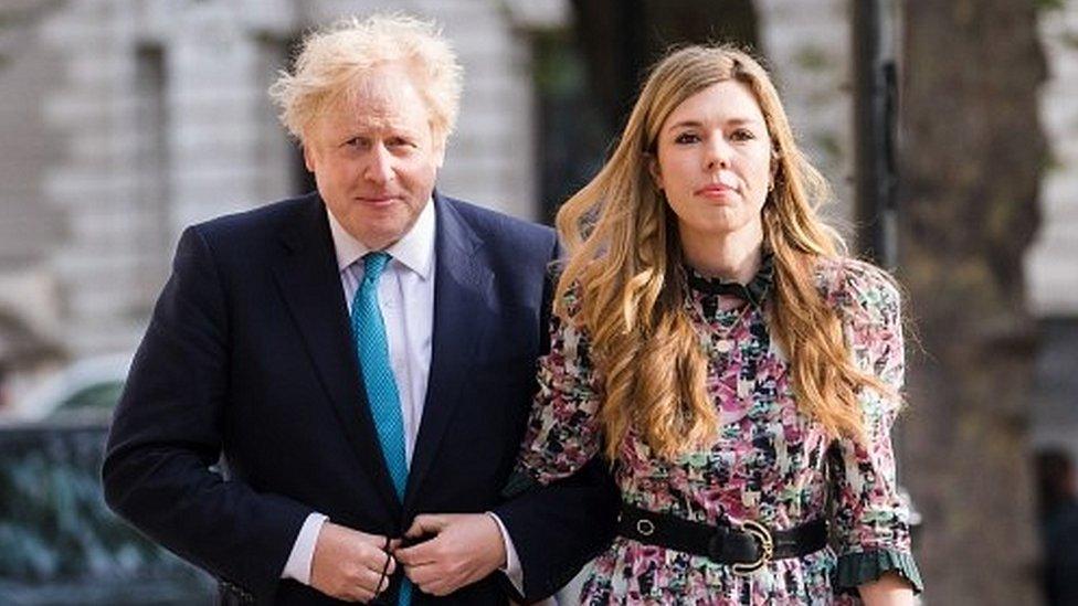 Boris Johnson and Carrie Symonds