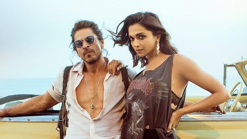 Shah Rukh Khan and Deepika Padukone in Pathaan