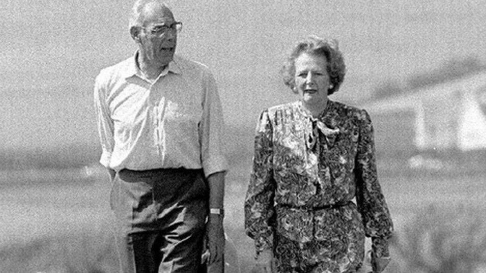 Margaret and Dennis Thatcher