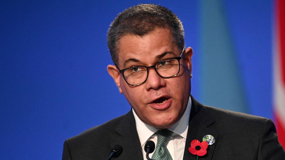 Britain's President for COP26 Alok Sharma speaks at The Procedural Opening of the COP26 UN Climate Change Conference in Glasgow, Scotland on 31 October 2021