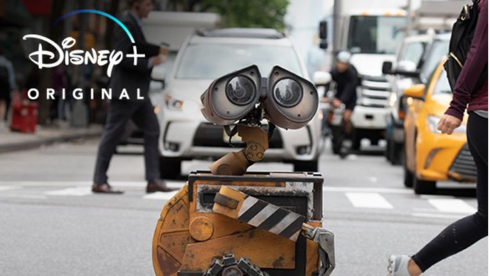 disney character wall-e advertises new streaming platform