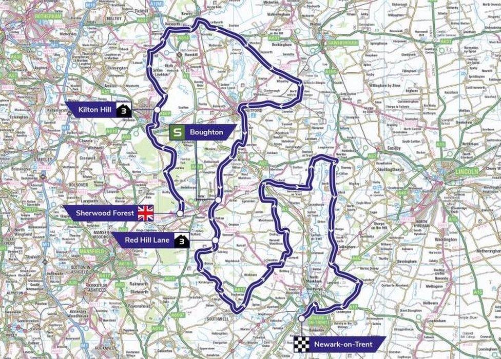 Nottinghamshire's stage of the Tour of Britain