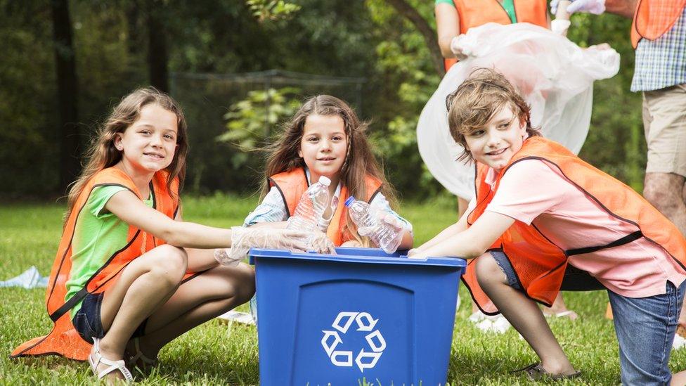 kids recycling