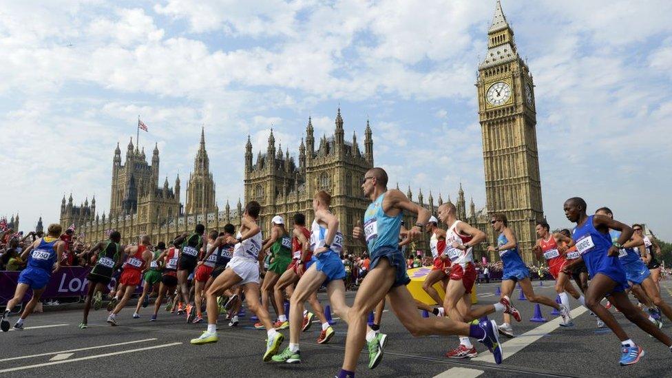 London Marathon runners