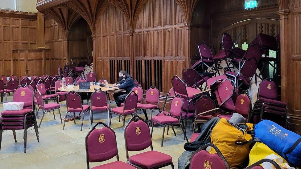 Great hall occupation