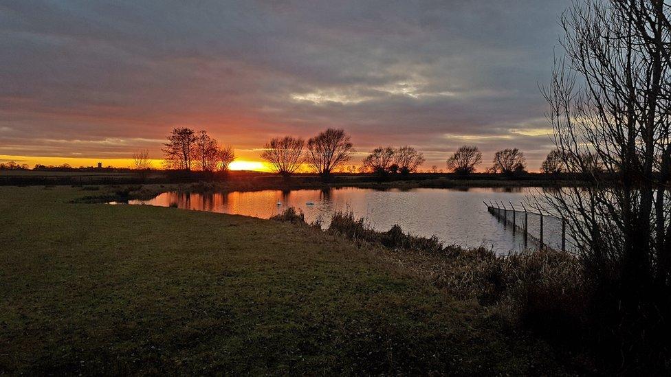 Sunset over Merton Lake
