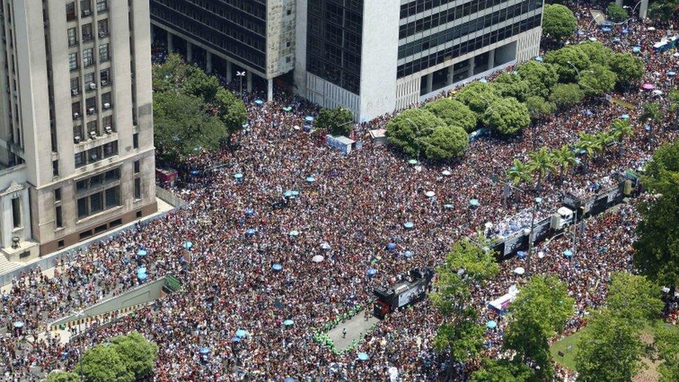 Rio carnival, Bola Preta parade, Saturday