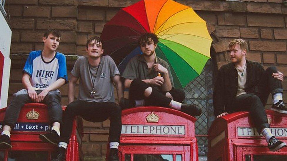 The four members of Viola Beach